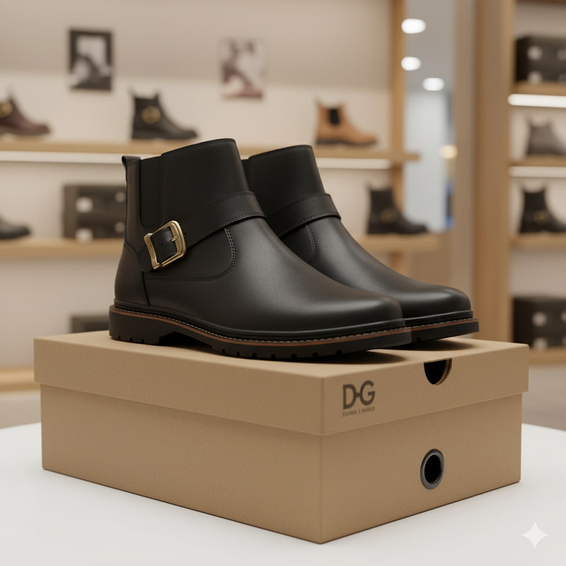 نیم بوت مشکی مردانه مدل Sorush