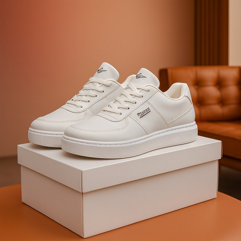 کفش تخت Zara مردانه سفید مدل Kiyan