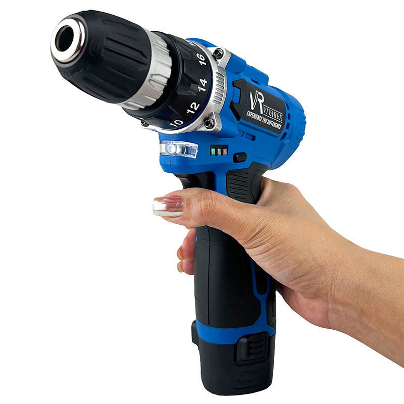 دریل پیچ‌گوشتی شارژی ویوارکس مدل VR1210V-12C-آبی